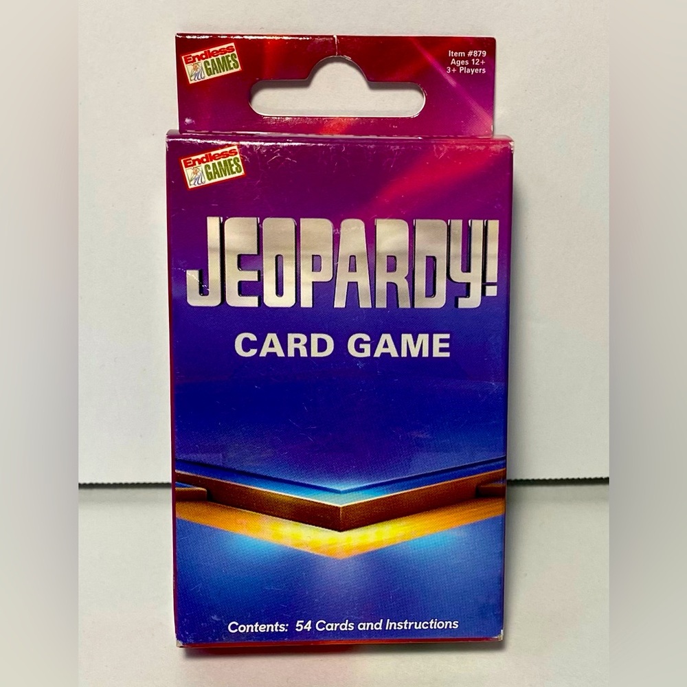 Jeopardy! Playing Card Game Brand New By Endless Games 54 Cards & Instructions